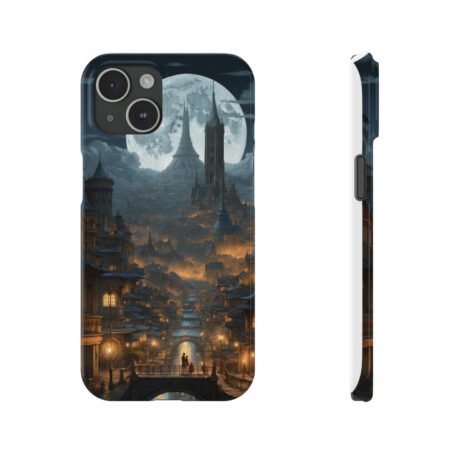 Moon city Slim Phone Cases